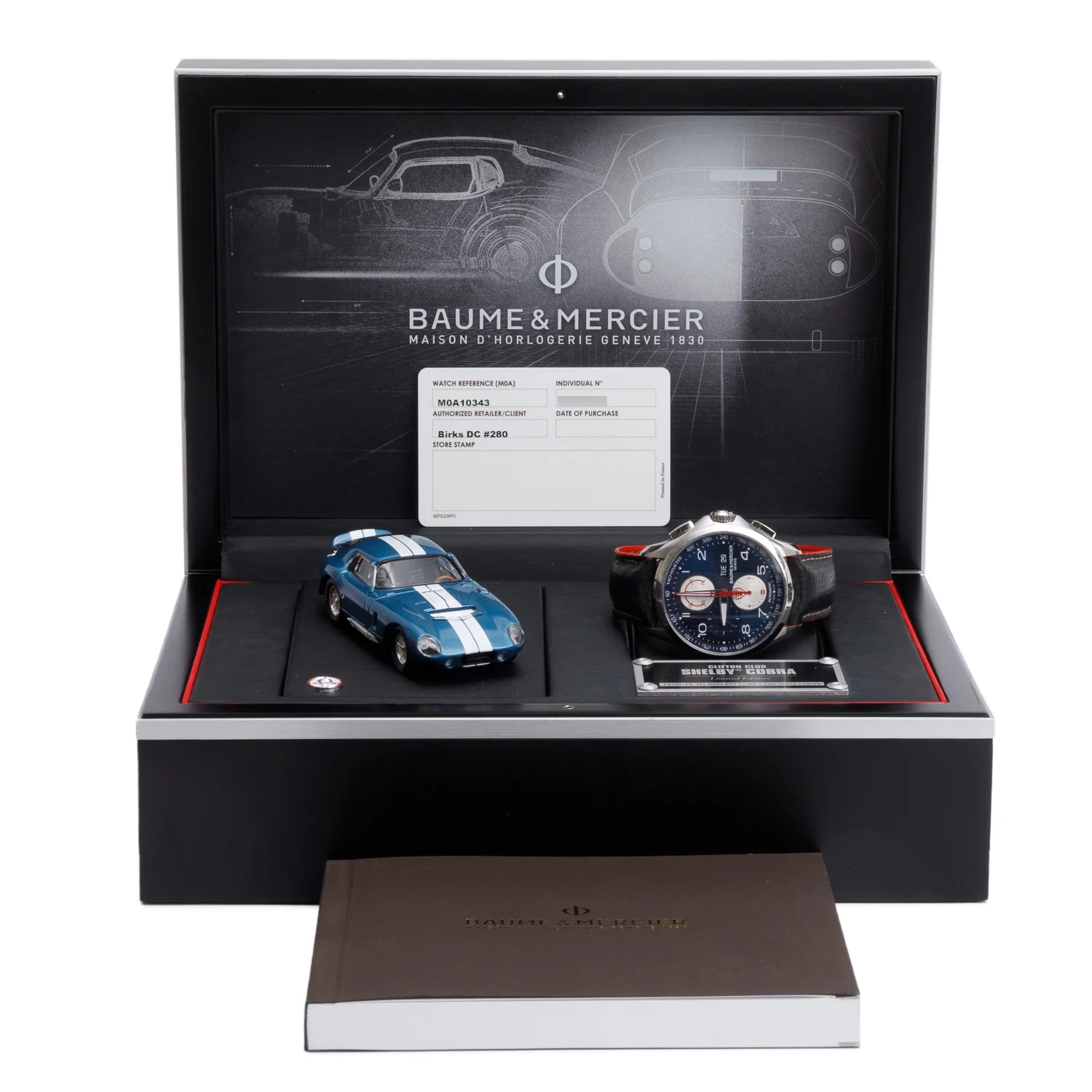 BAUME & MERCIER Mod. CLIFTON - SHELBY COBRA EDITION Chrono Automatic ***SPECIAL PRICE***