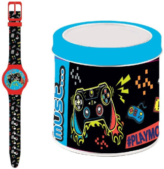 KID WATCH Mod. MUST PLAY MORE - Tin Box ***SPECIAL PRICE ***