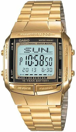 CASIO VINTAGE Mod. DATA BANK - ILLUMINATOR, TELEMEMO, 10 YEAR BATTERY - GOLD