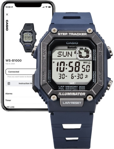 CASIO COLLECTION Mod. STEP TRACKER LAP 200 Bluetooth - BLUE
