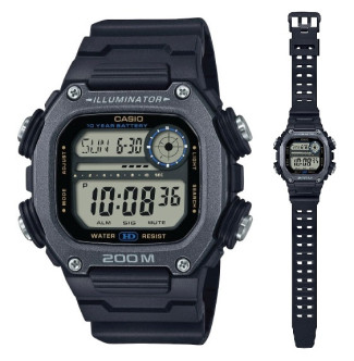 CASIO SPORT Mod. ILLUMINATOR DIVER 200M, 10 YEARS BATTERY - XL STRAP - BLACK