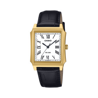CASIO COLLECTION Mod. TANK - GOLD, LEATHER