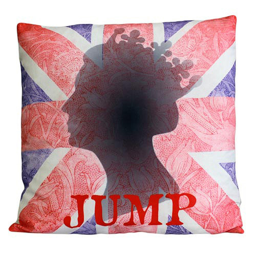 CUSCINI LETTERARI - Copricuscino in Juta lavata / Cotton pillow case JUMP - Size 40x40cm
