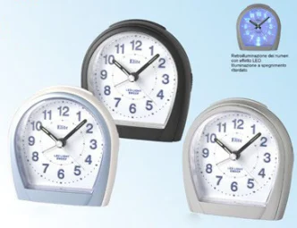 ELITE SVEGLIA ANALOGICA NERA / BLACK ALARM CLOCK
