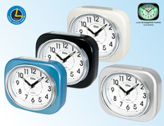 ELITE SVEGLIA ANALOGICA NERA / BLACK ALARM CLOCK