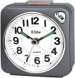 ELITE Sveglia silent con luce e snooze - ANTRACITE - Silent alarm clock with light and snooze - GREY