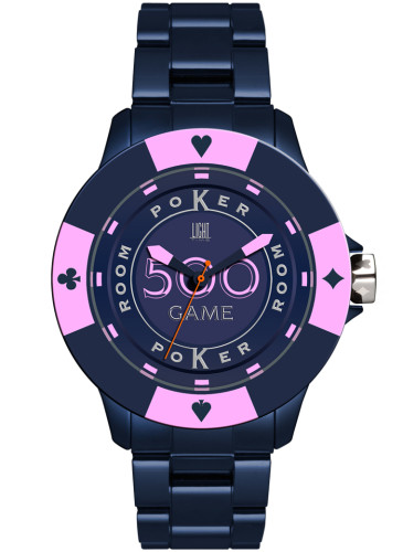 LIGHT TIME Mod. POKER - Blue / Pink