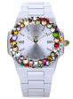 LIGHT TIME Mod. VELVET NAUTILUS - White Rainbow Strass