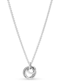 PANDORA Mod. FAMILY ALWAYS ENCIRCLED PENDANT NECKLACE
