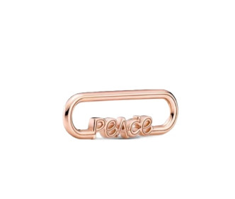 PANDORA CHARMS Mod. STYLING PEACE WORD LINK ***SPECIAL PRICE***