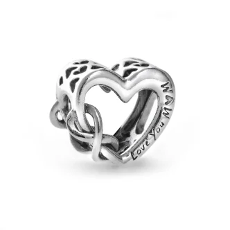 PANDORA Mod. LOVE YOU MUM INFINITY HEART CHARM