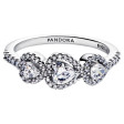PANDORA Mod. HALO HEART TRILOGY RING