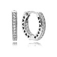 PANDORA Mod. SPARKLING DOUBLE HOOP EARRINGS