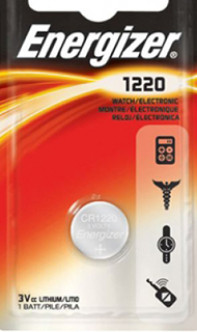 ENERGIZER BATTERY Ref. CR1220 - 3V