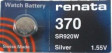 RENATA BATTERY Ref. 370